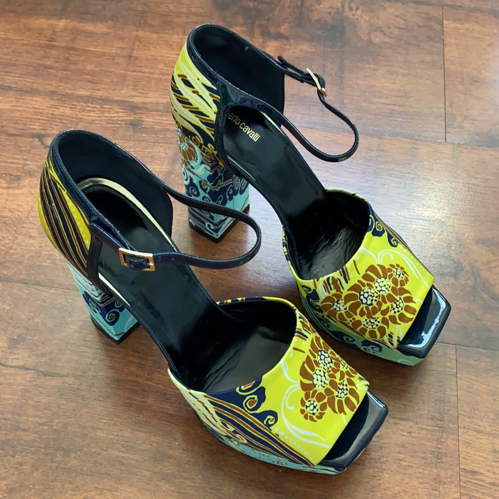 Roberto Cavalli limited addition silk multicolored
